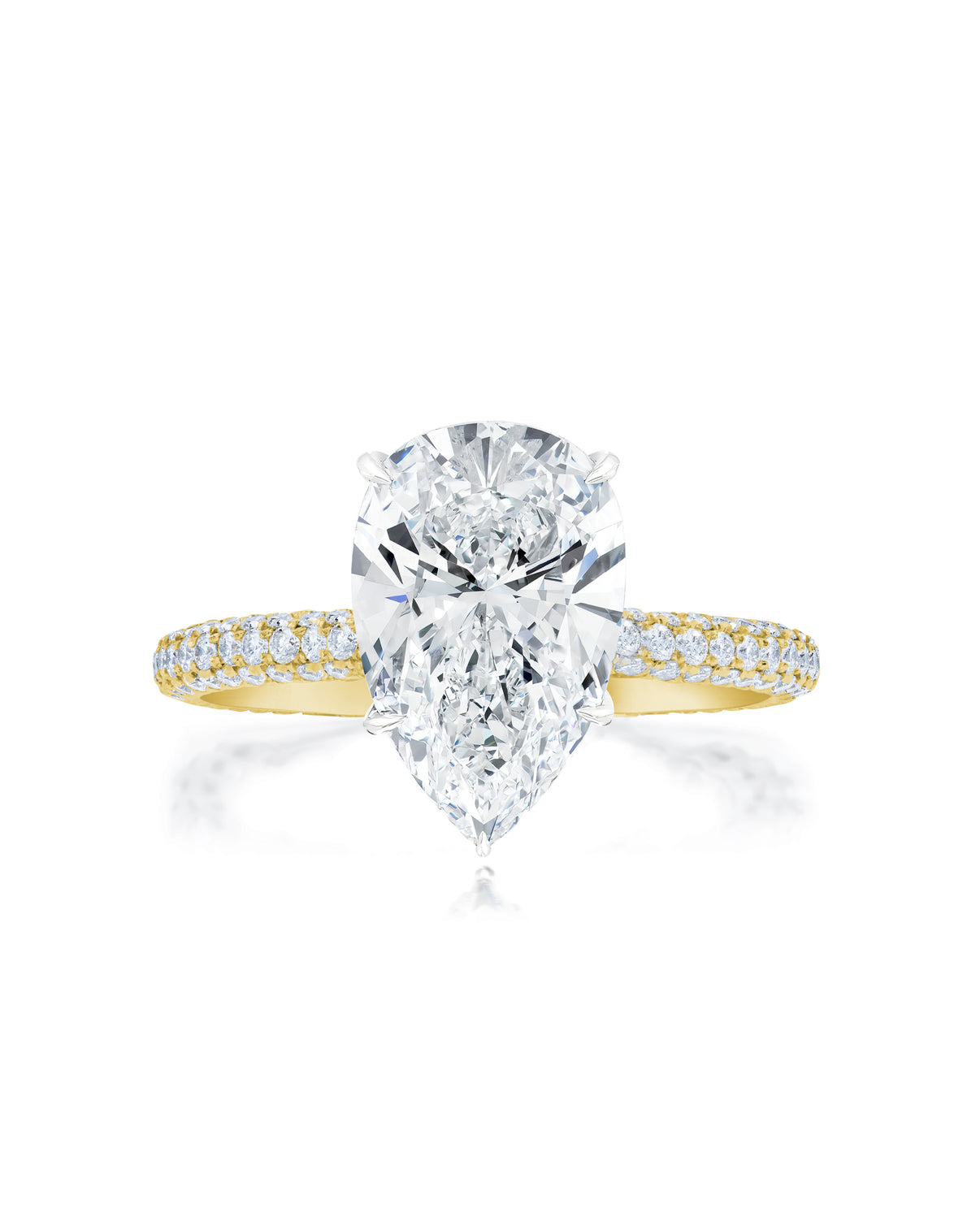 Pavé Cloud Pear in YG 42305964507224