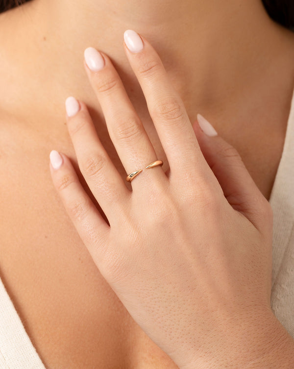 Gold Claw Stackable Ring - Ring Concierge