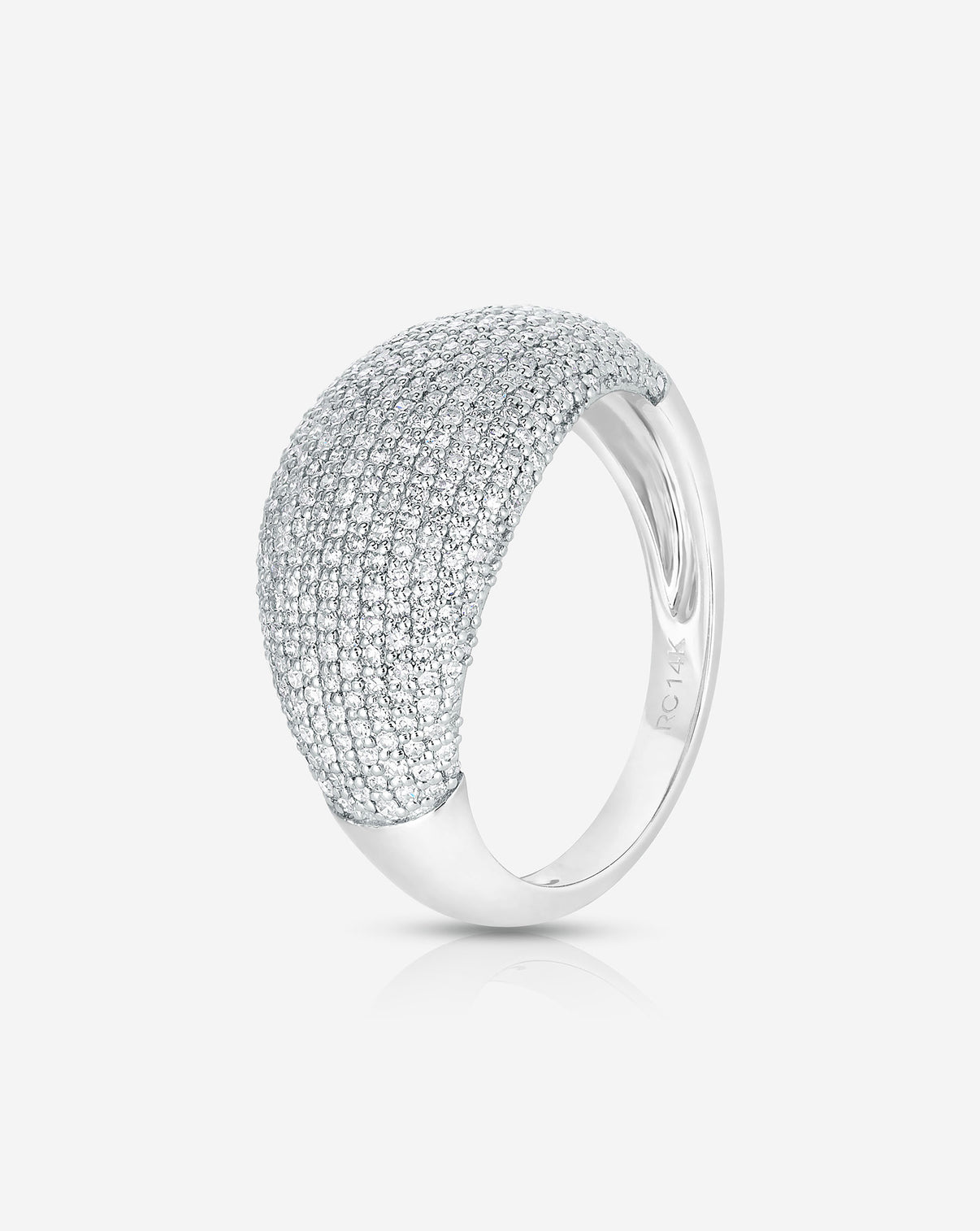 Ring Concierge Pavé Jumbo Diamond Cloud Ring 14k White Gold