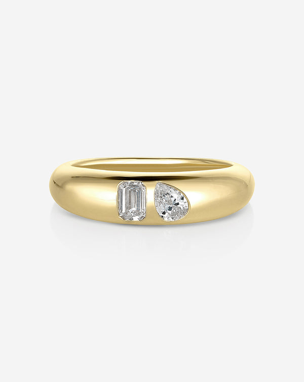 Ring Concierge Toi et Moi Diamond Cloud Ring 14k Yellow Gold