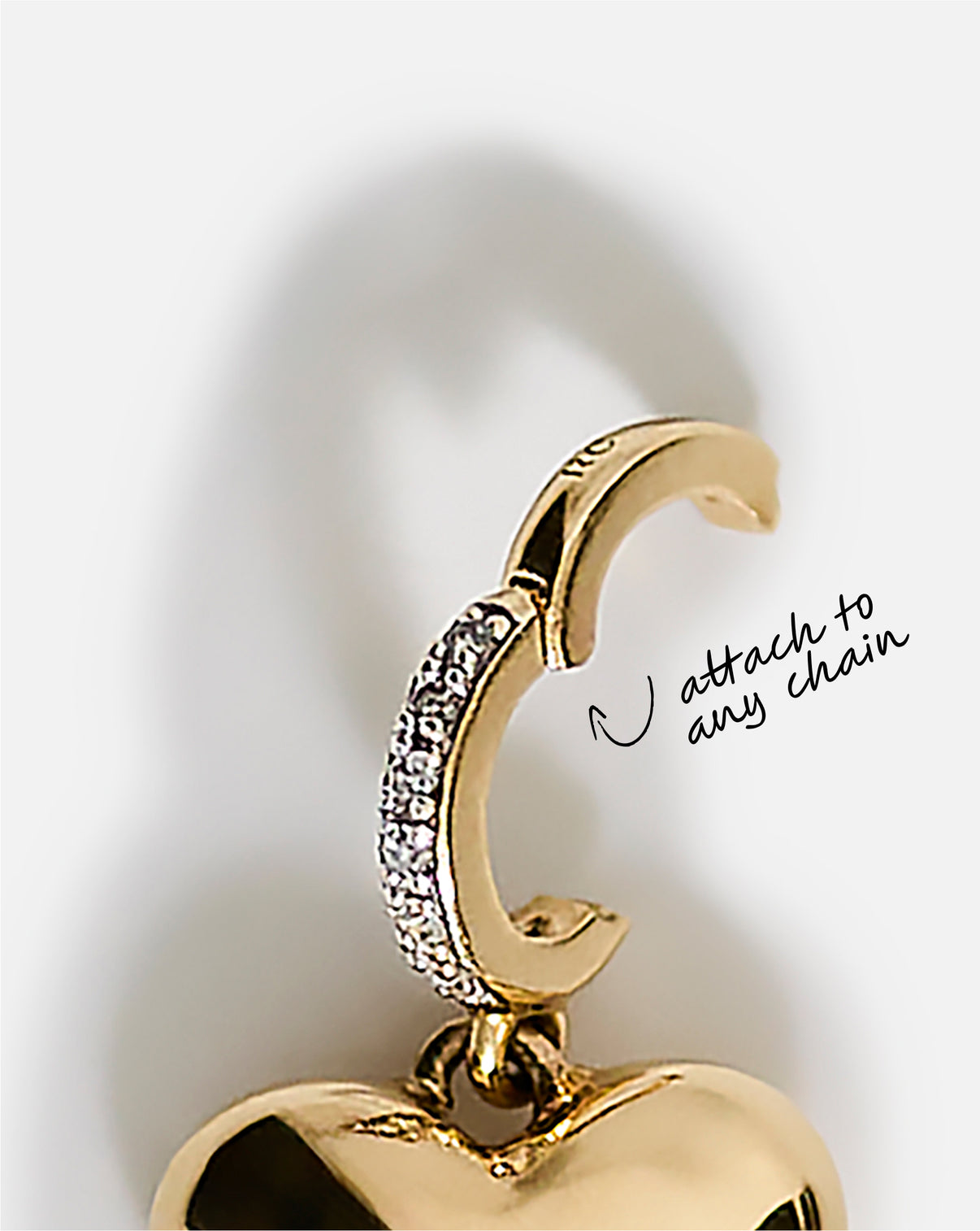 Detail shot of Charm highlighting the functional bail 