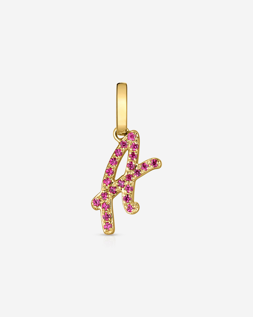 Gemstone Script Initial Pendant GIF