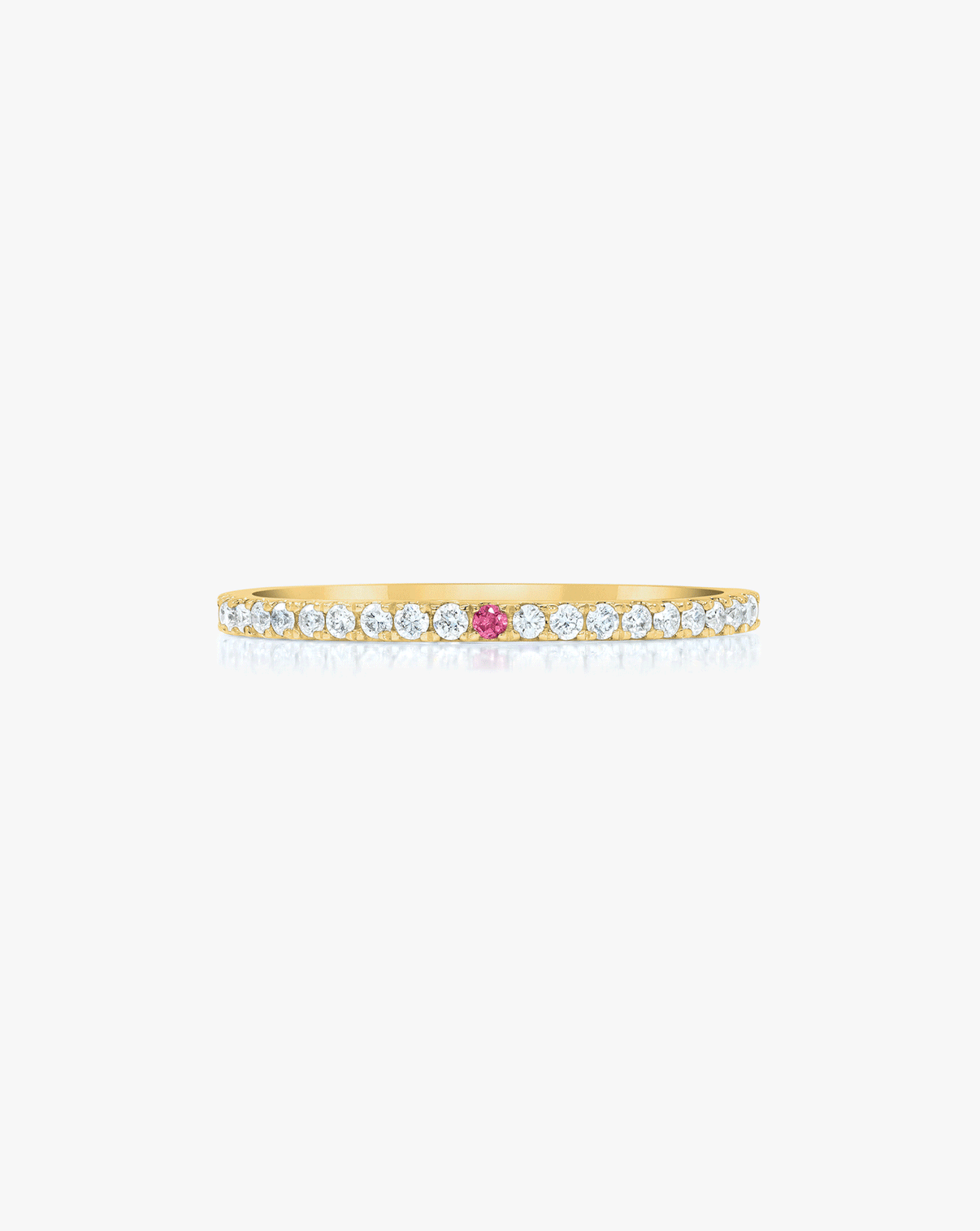 1.3 mm Personalized Perfect Pavé Diamond Ring yellow gold GIF 14k Yellow Gold 14k yellow gold