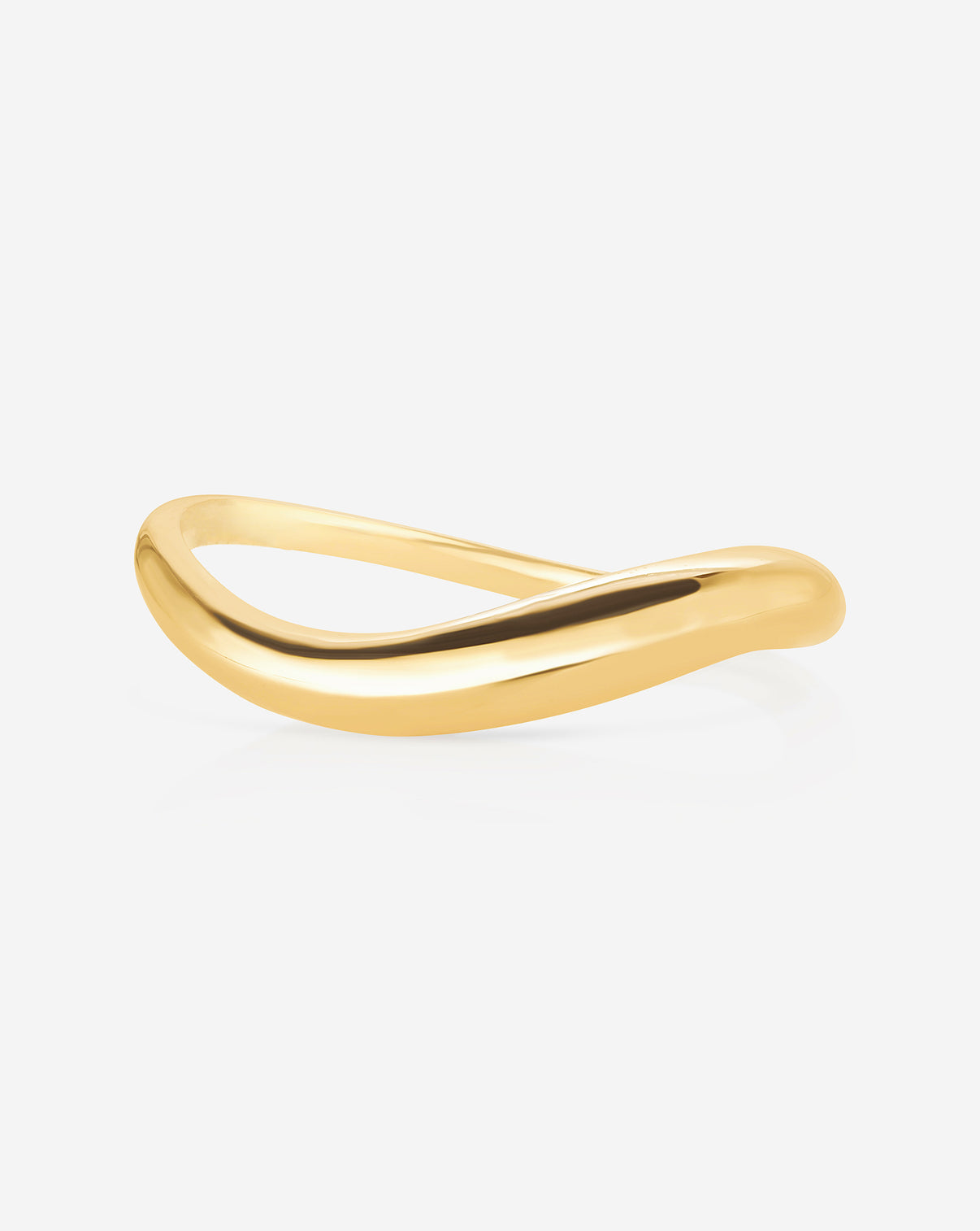 Petite Movement Cloud Ring against white background
14k yellow gold