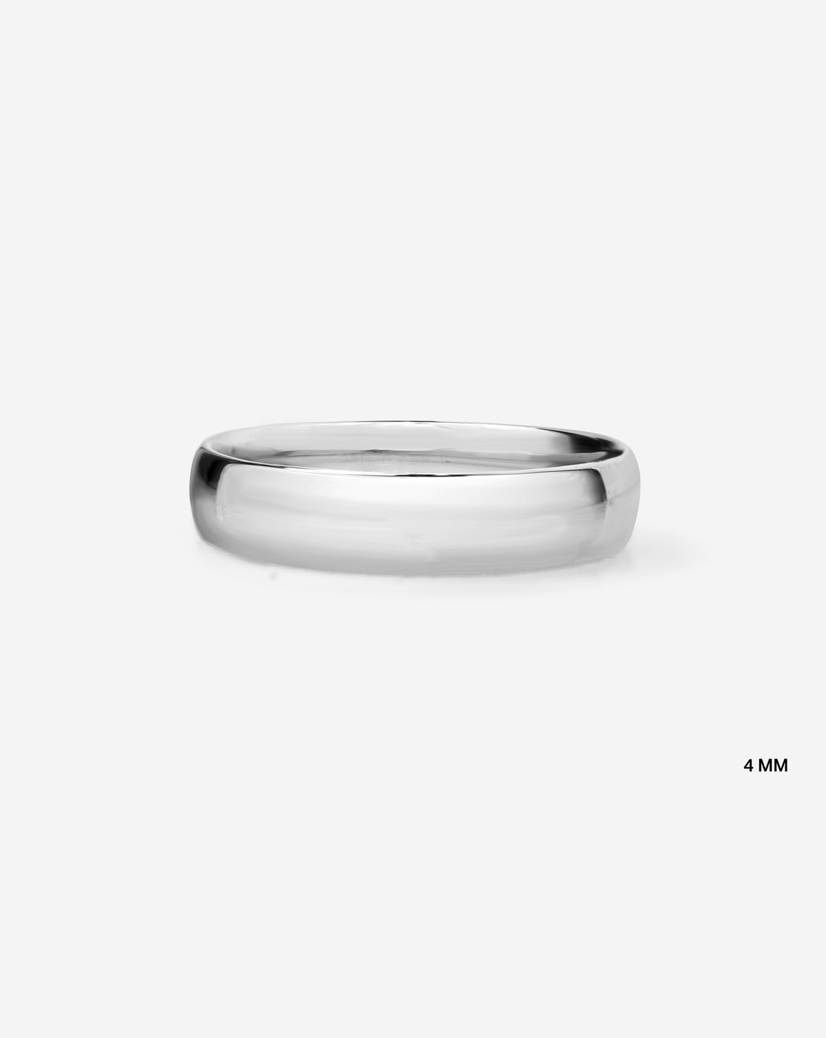 4mm platinum comfort fit on white background labeled image