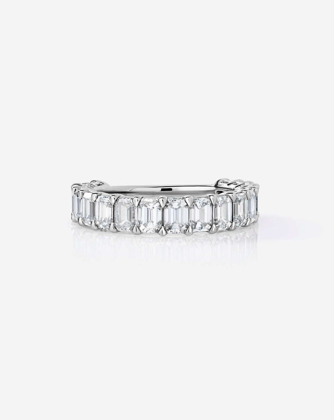 Emerald 3/4 Diamond Band