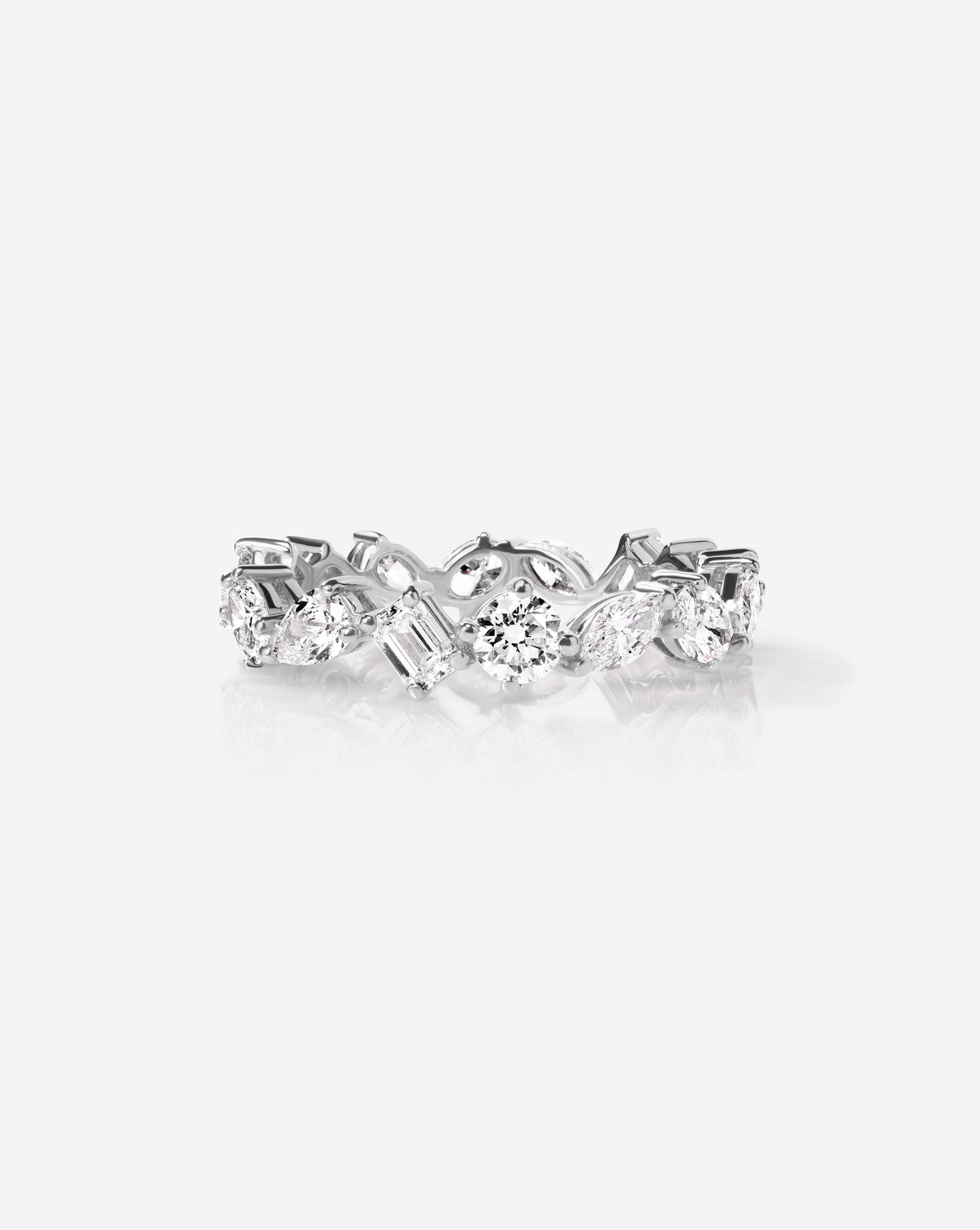 Ring Concierge Mixed Shape Eternity Band Platinum