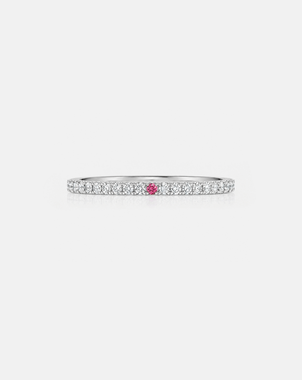 1.9 mm Personalized Perfect Pavé Diamond Ring platinum GIF