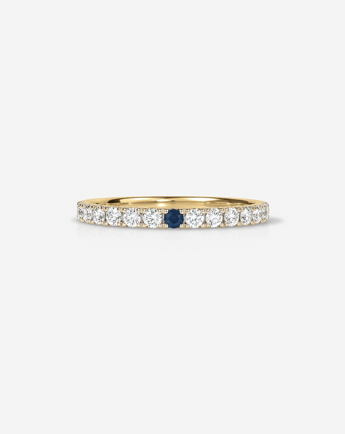 1.9 mm Personalized Perfect Pavé Diamond Ring 14K yellow gold GIF