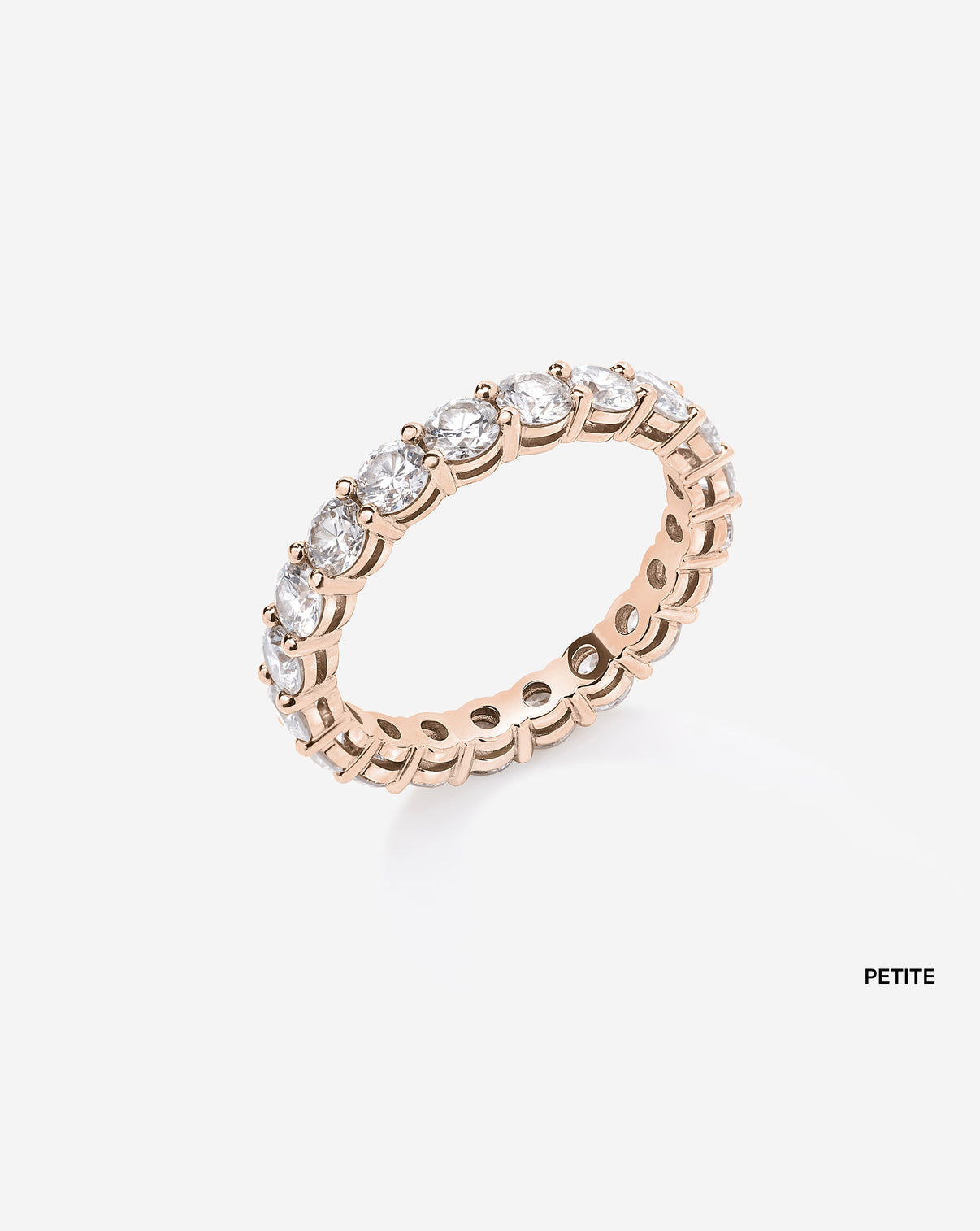 Round Diamond Eternity Band
14k rose gold side view