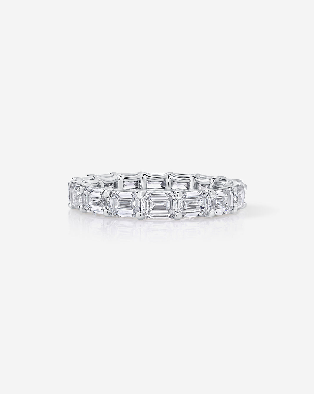 Sideways Emerald Eternity Band PLATINUM
