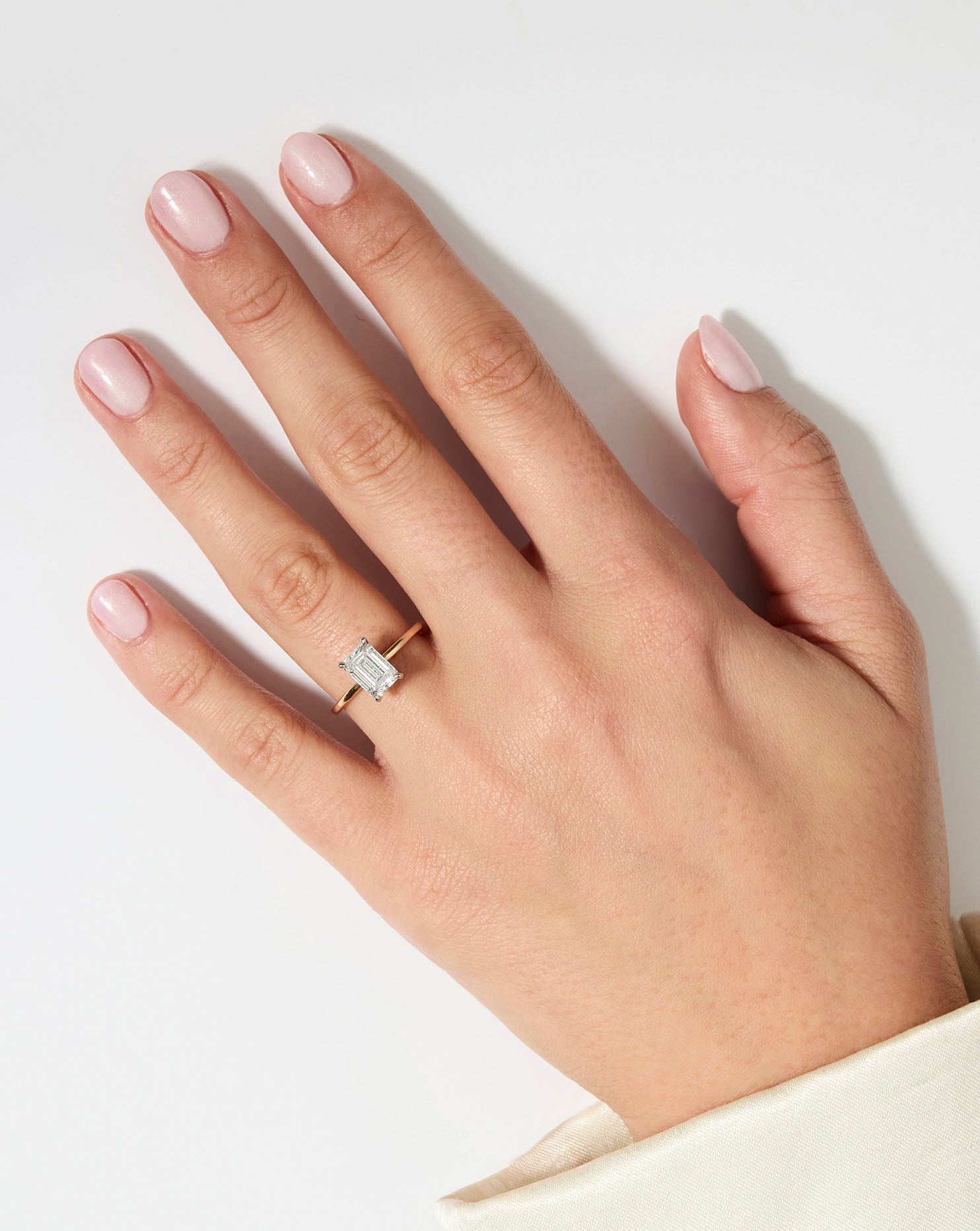2.10 Emerald Lab Diamond in Whisper Thin® – Ring Concierge