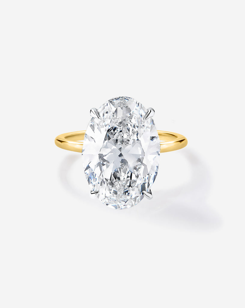 3.49 Oval Lab Diamond Whisper Thin® Hidden Halo