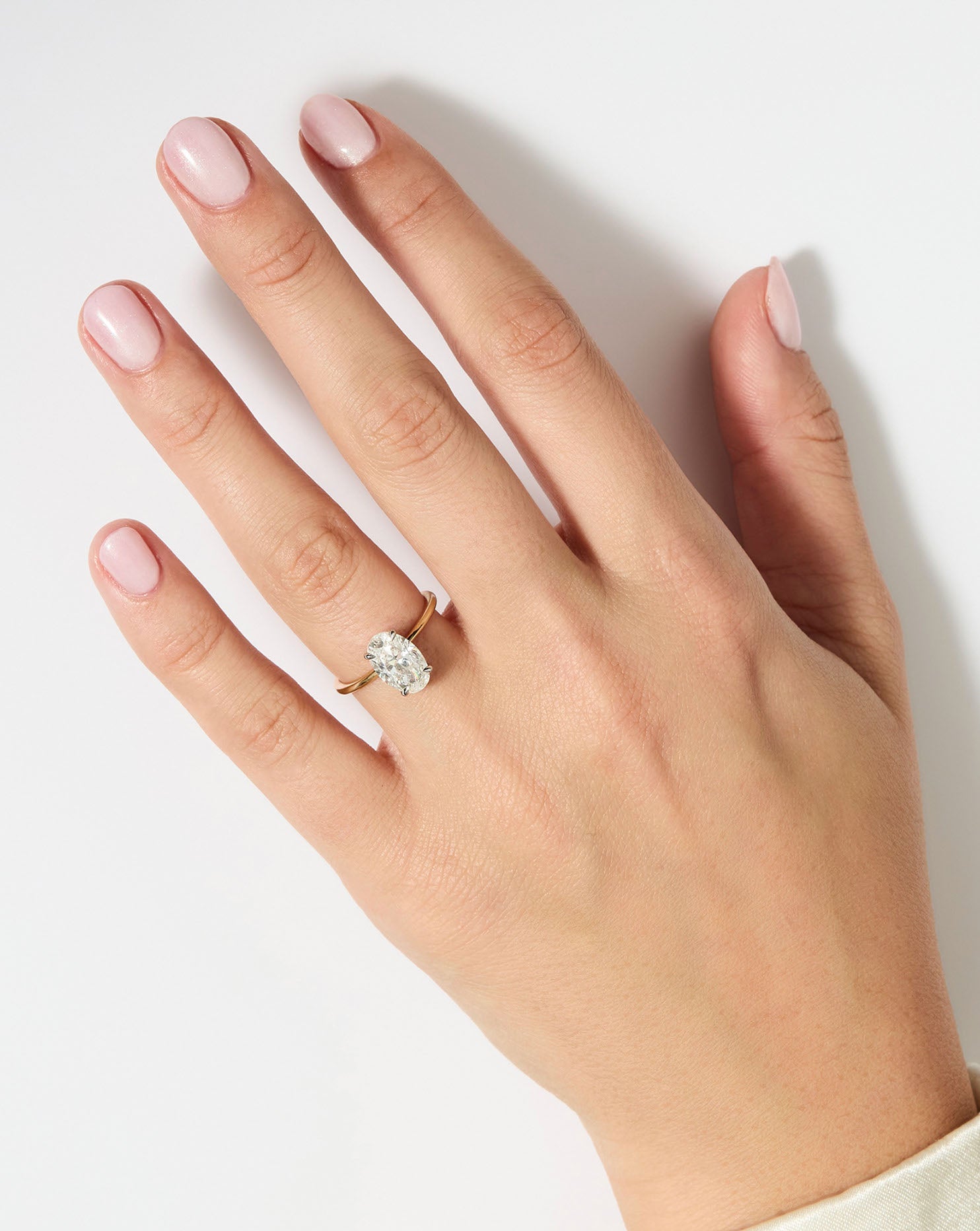 2.15 Oval Lab Diamond in Whisper Thin® – Ring Concierge