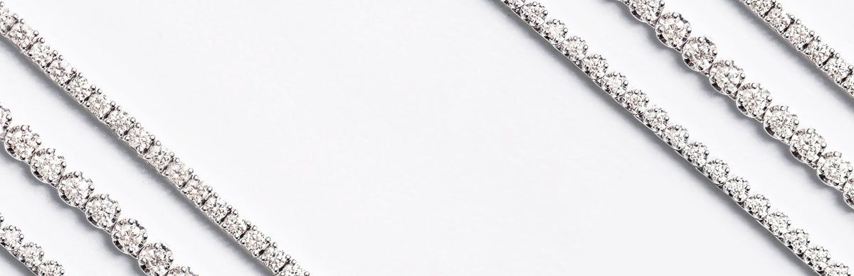 <p>Tennis Necklaces:<br/>Mini, Luxe, Classic.</p>