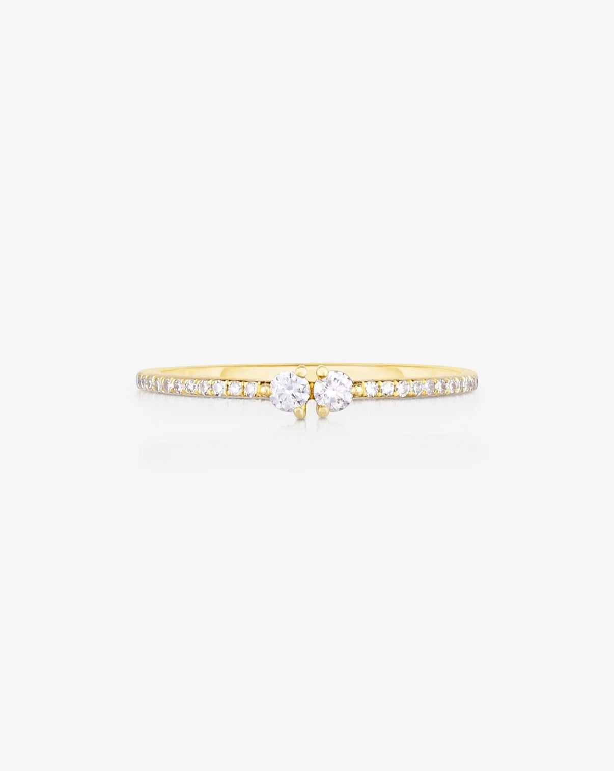 Ring Concierge Rings 14k Yellow Gold / 3 Twin Diamond Ring