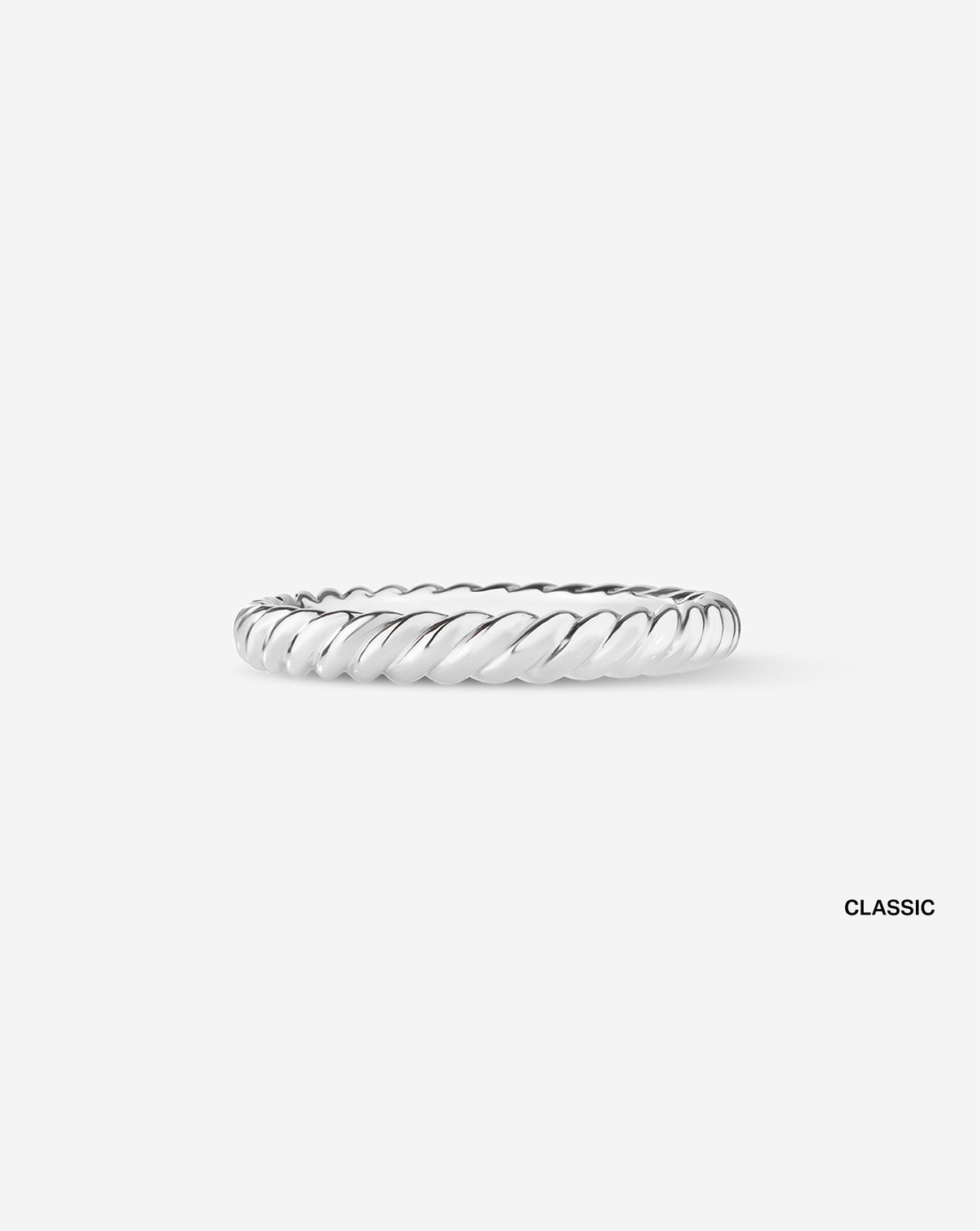 Classic Twisted Wedding Band Platinum 