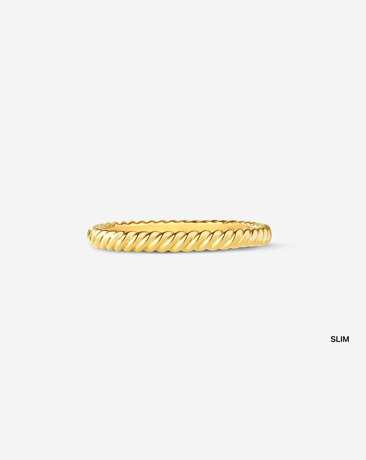 Twisted Wedding Band 14k Yellow Gold