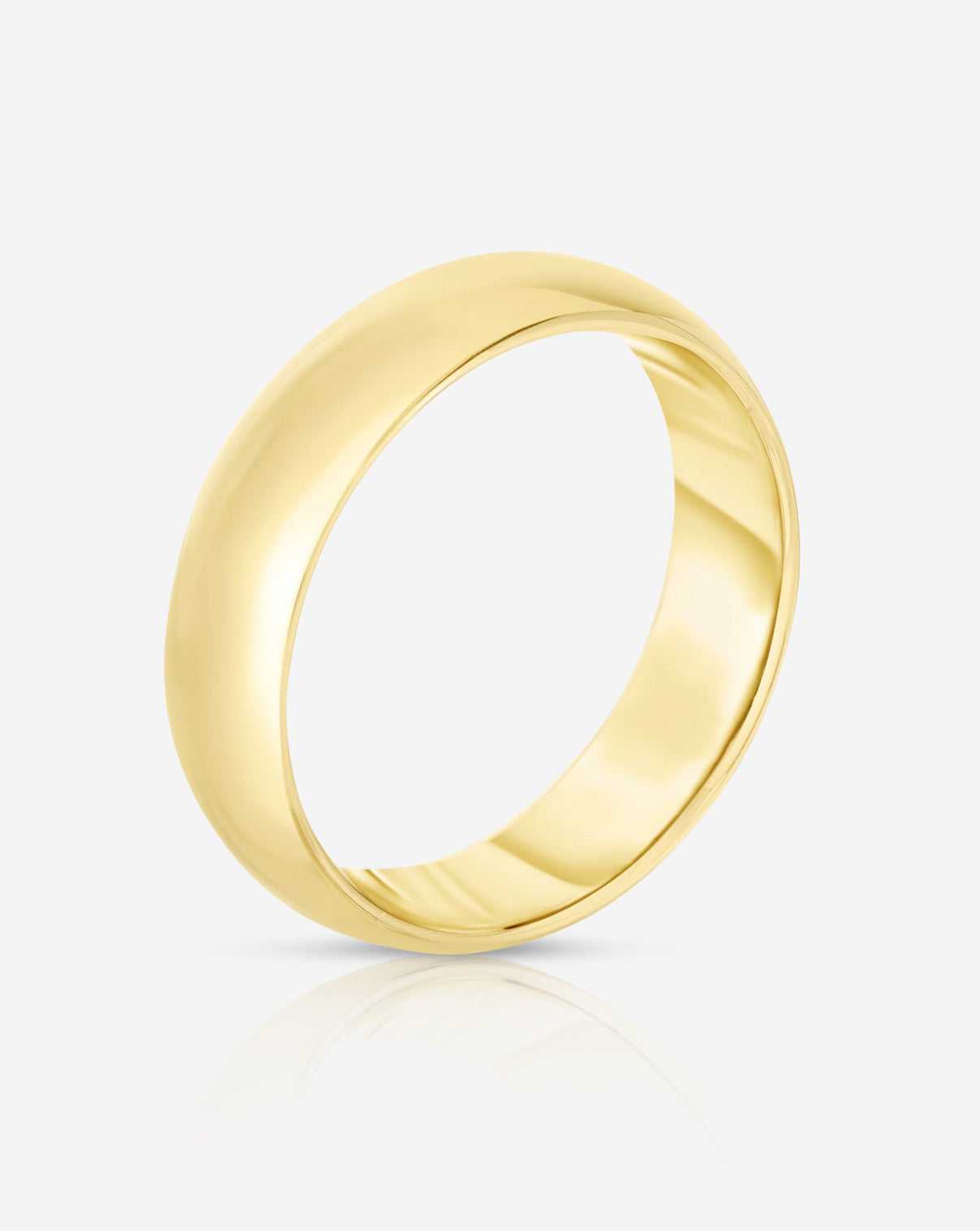 Bridal Mens Rings 6 mm Comfort Fit Wedding Band