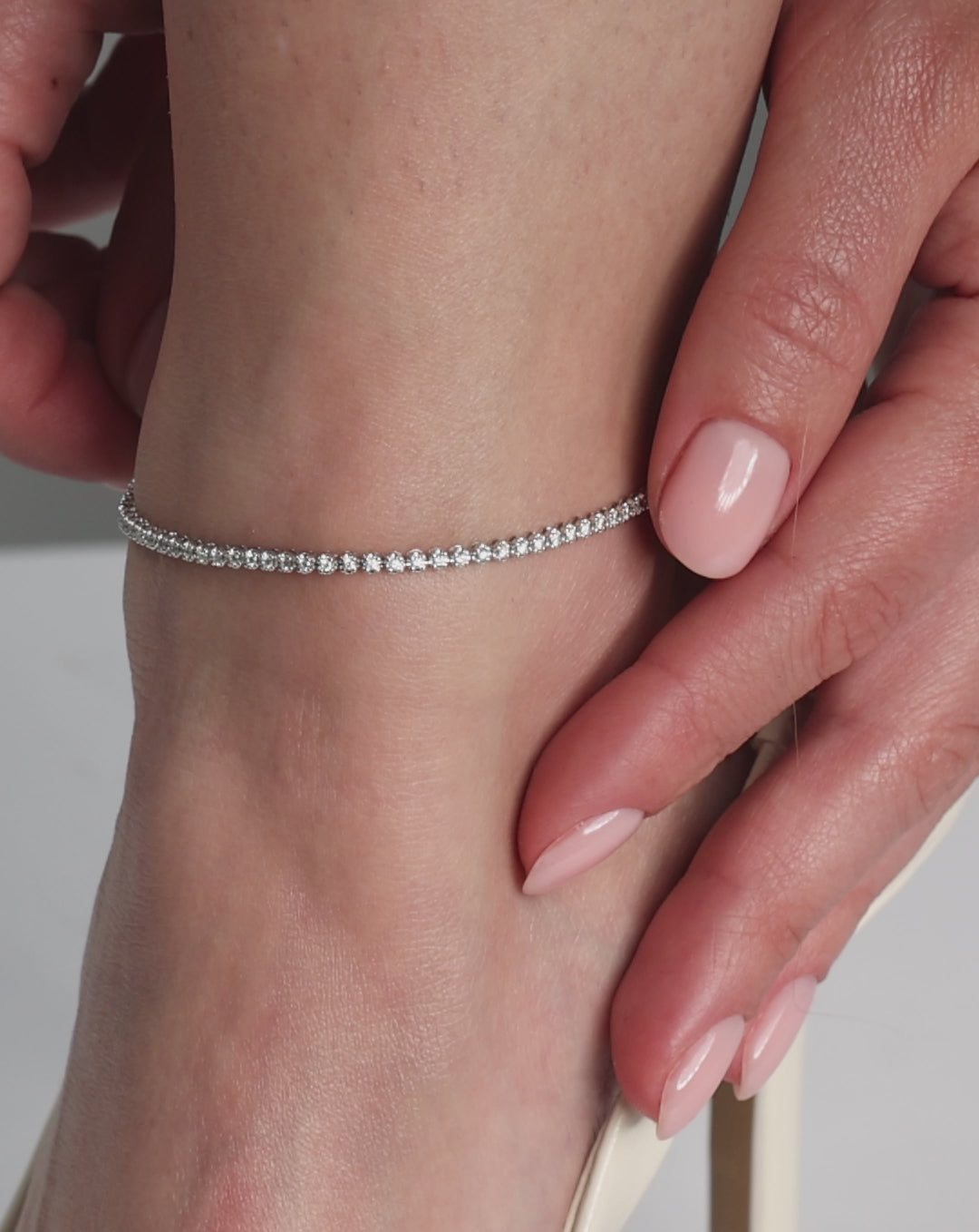 Mini Diamond Tennis Anklet video