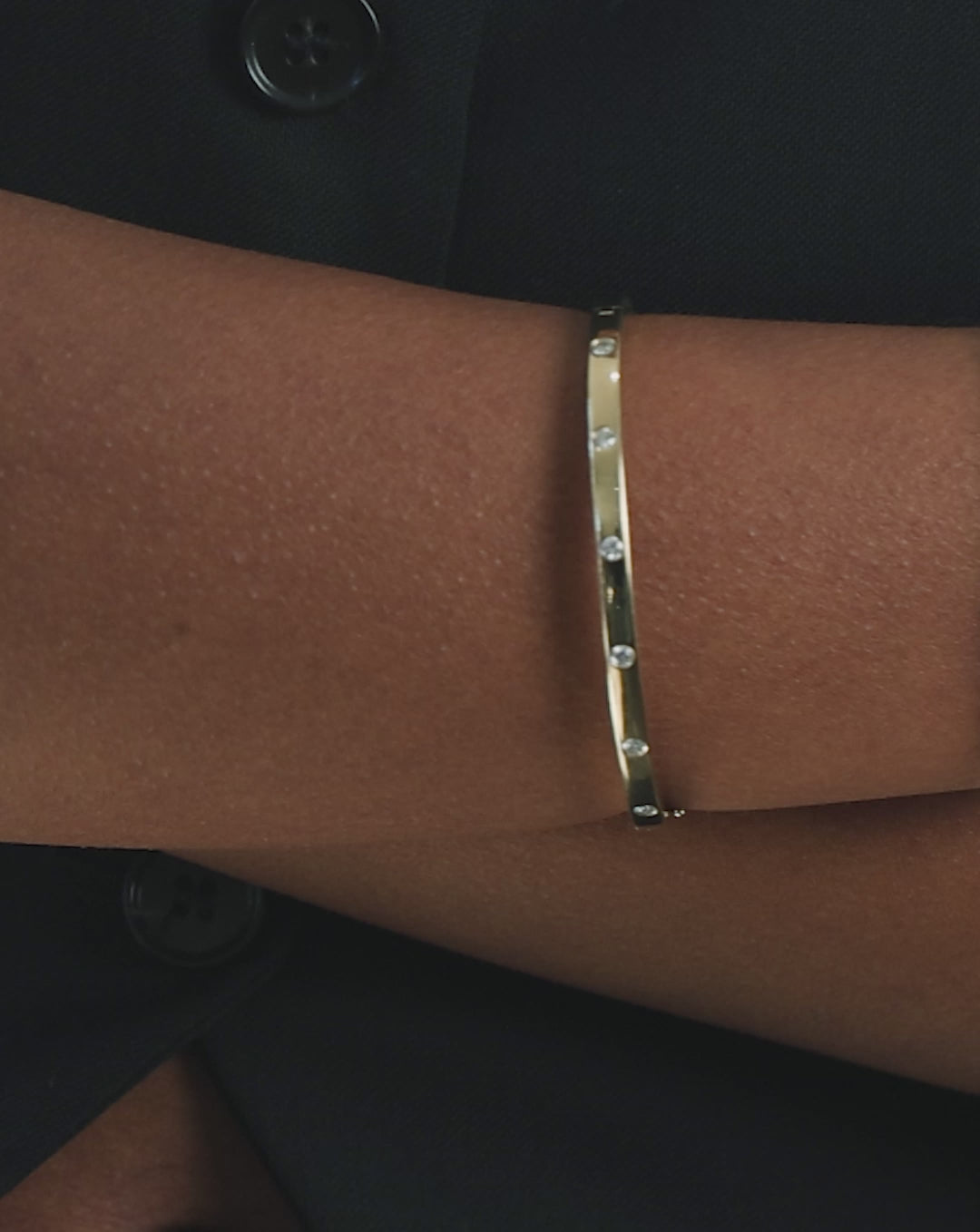 Video of why we love the Inlay Diamond Bangle global