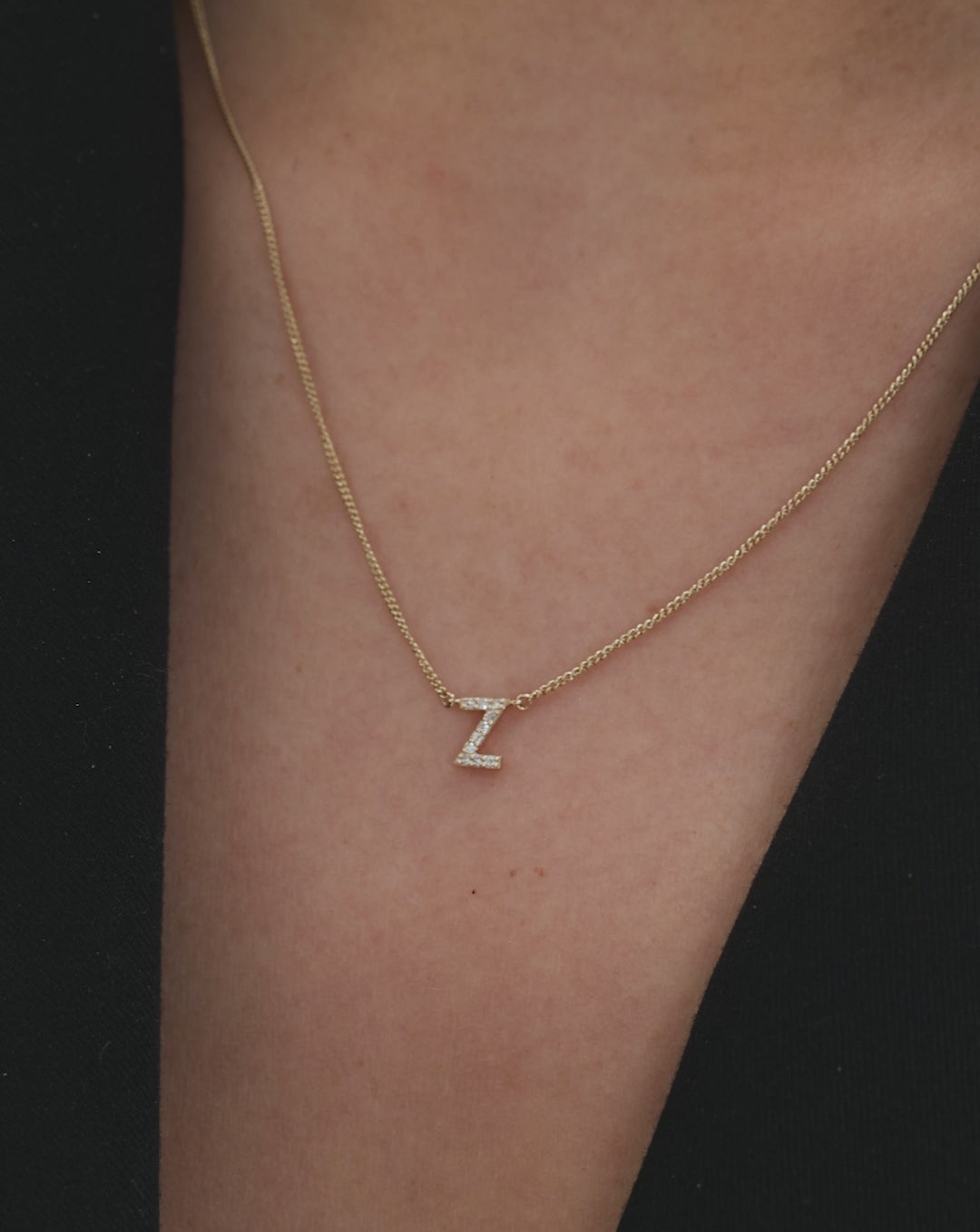 why we love diamond initial necklace video global