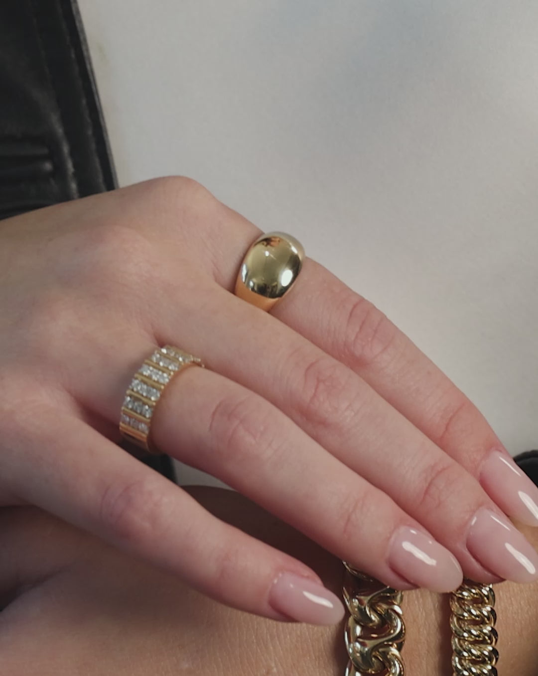 Video of Jumbo Gold Cloud Ring