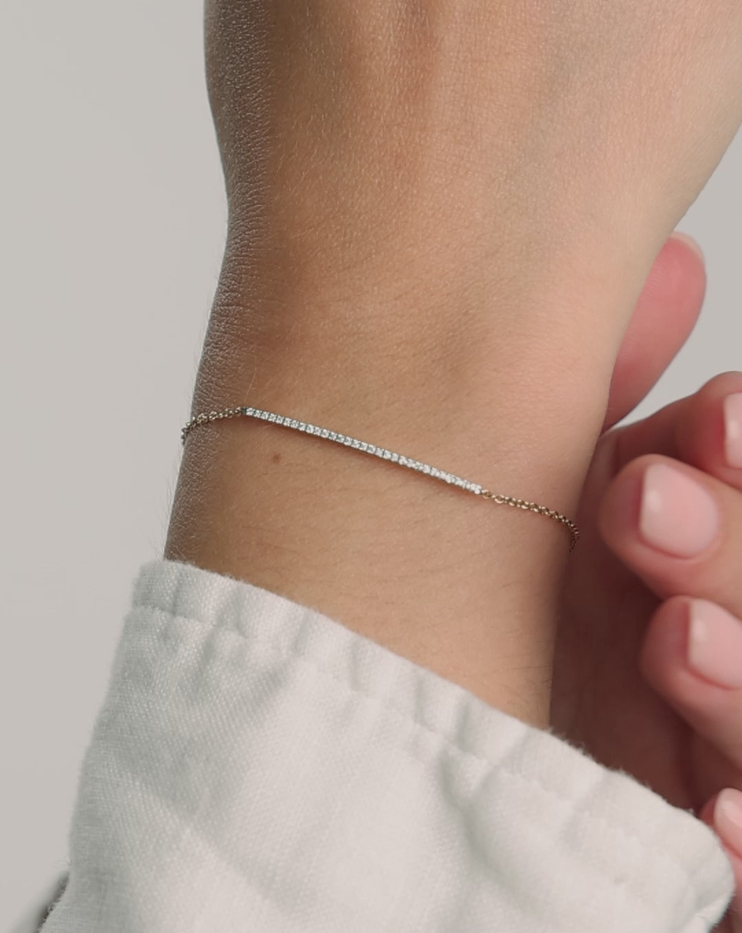 Video of why we love the Diamond Bar Bracelet