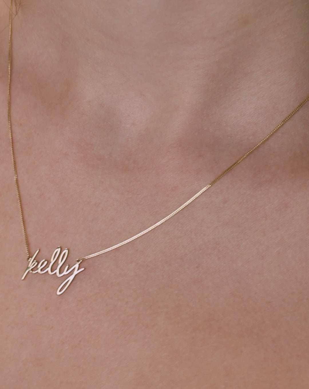 Personalized Script Name Necklace video