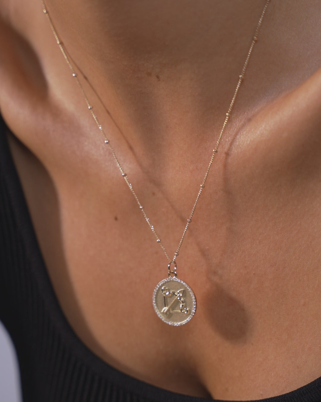 Video of Ring Concierge Zodiac Medallion Necklace global