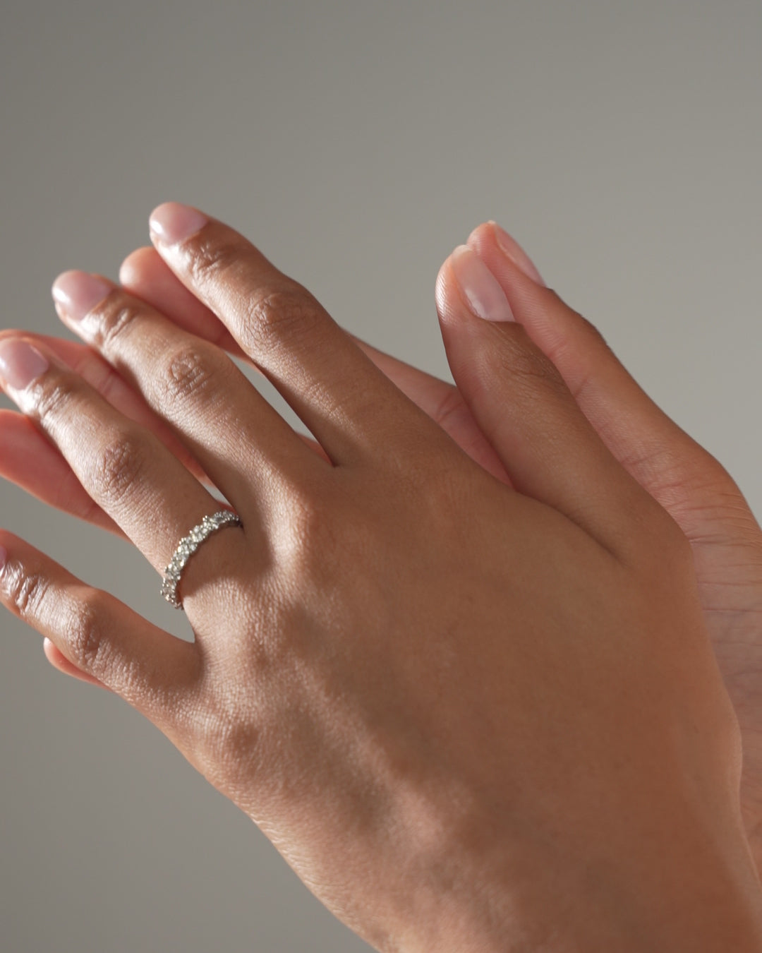 Ring Concierge Baguette Cluster Eternity Band Platinum video on hand