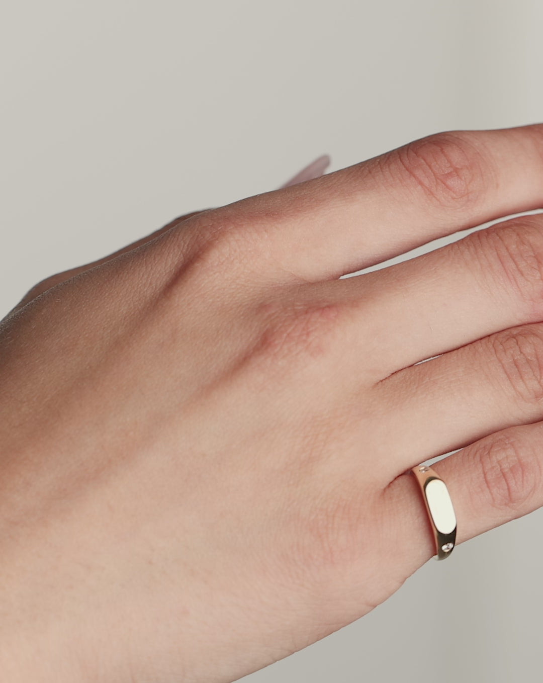 Duo Diamond Signet Ring video