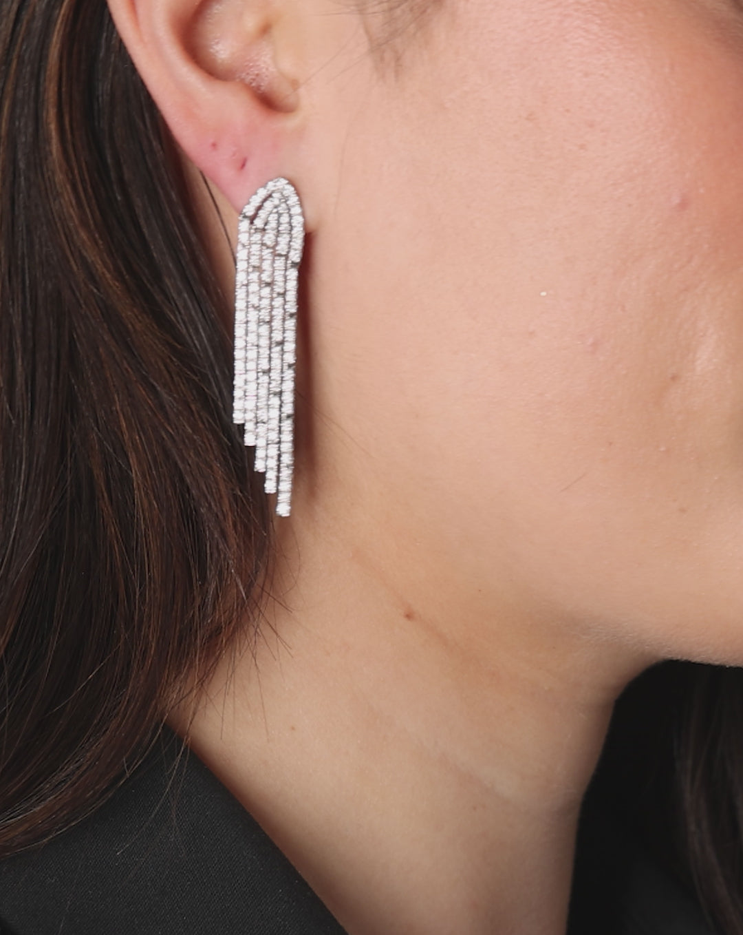 Video of Pavé Waterfall Earrings