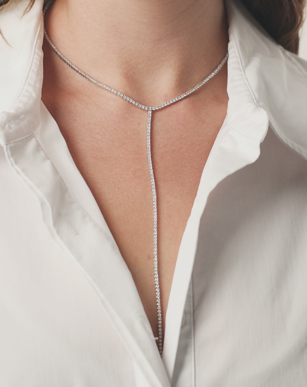 Video of Diamond Lariat Necklace