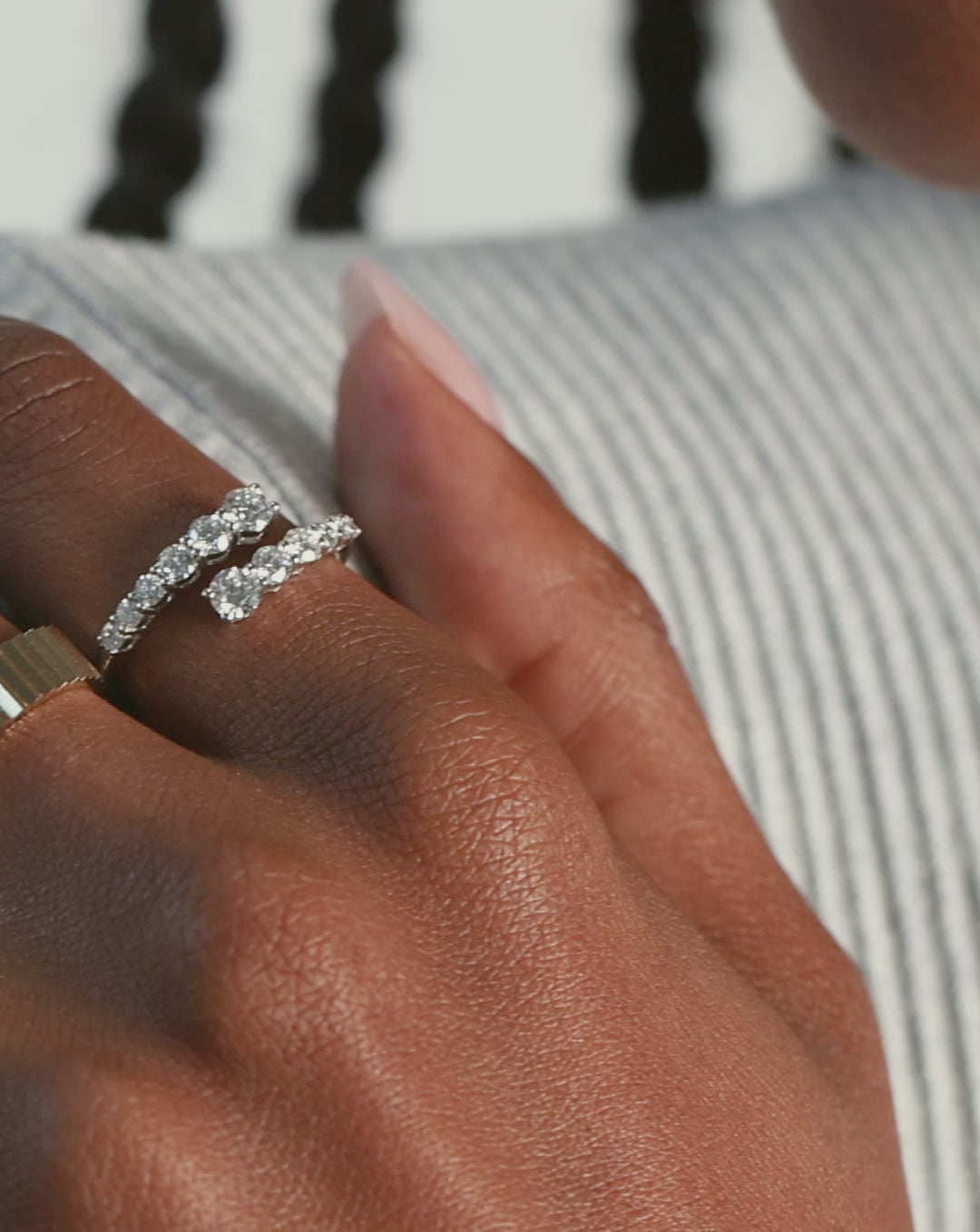 Video showing our Graduated Diamond Wrap Ring