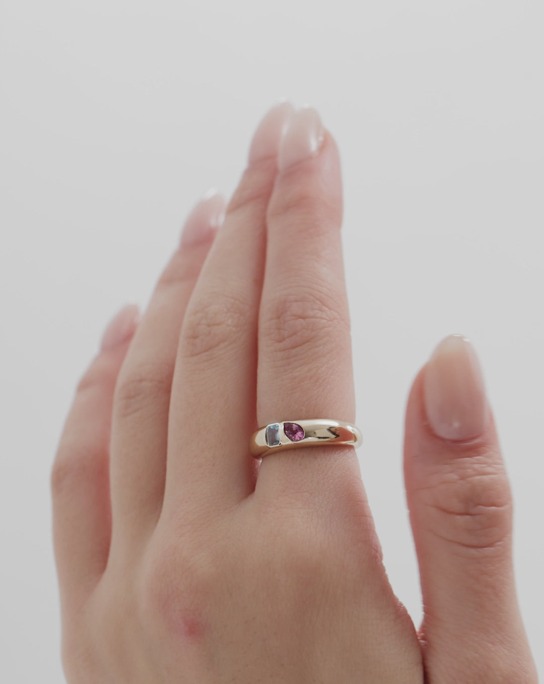  video of birthstone duo ring on-model GLOBAL