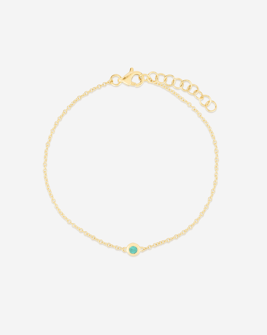 GIF of Gemstone Bezel-Set Bracelet- 14k yellow gold