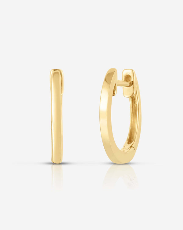 Ring Concierge Earrings Classic Gold Huggies 14k Yellow Gold