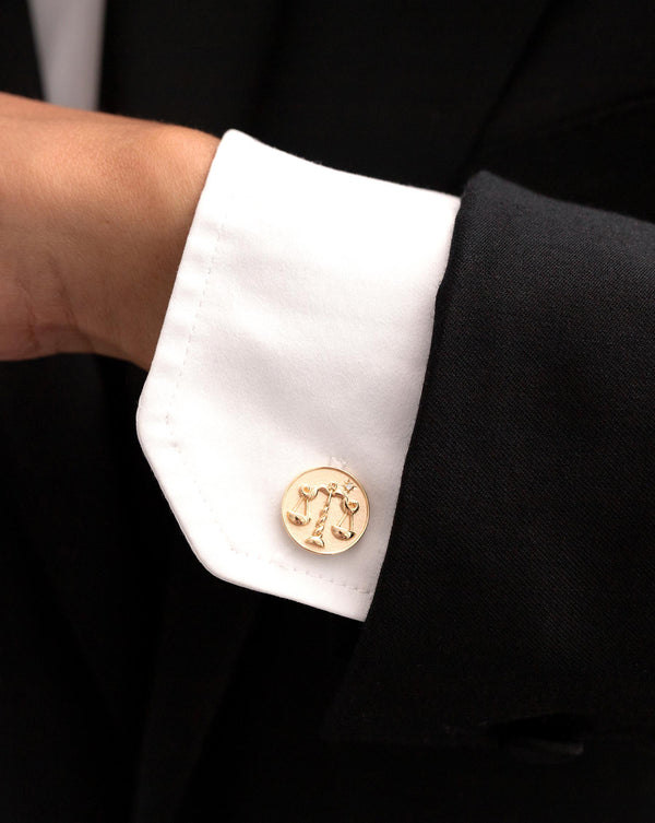 Ring Concierge Mens Cuff Links Zodiac Medallion Cuff Links