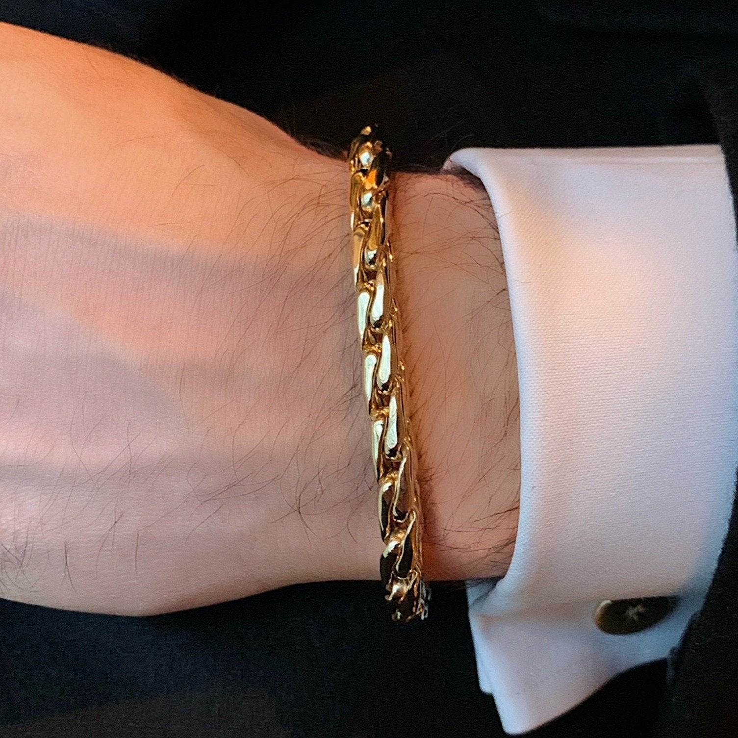14K Gold Bracelets for Men - Up to 75% off | Lyst