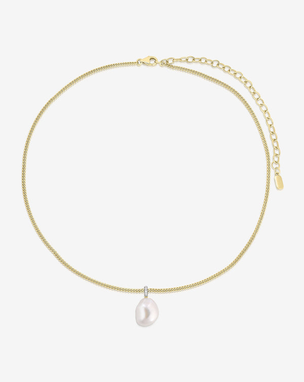 Ring Concierge Necklaces Organic Pearl Choker
