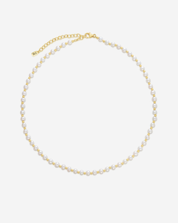 Ring Concierge Pearl Station Choker 14k Yellow Gold