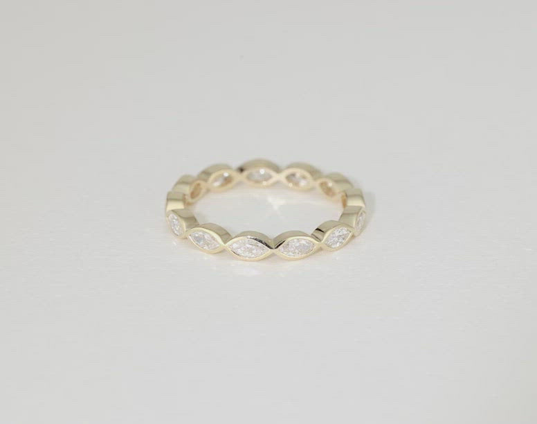 Marquise Bezel Eternity Band
