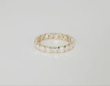 Lab Diamond Asscher Bezel Eternity Band