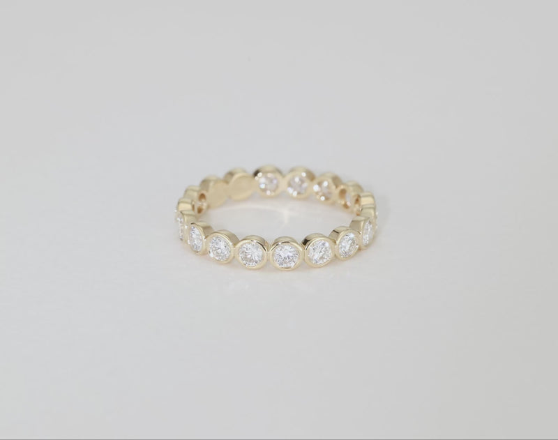Round Bezel Eternity Band