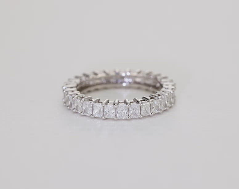 Radiant Diamond Eternity Band Platinum Global