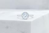 Vow Vow Engagement Rings Antique-Style Round / Platinum / Original Design Essex