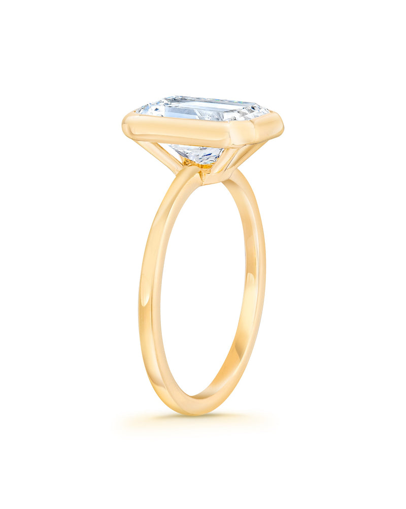 Bridal Engagement Rings Bezel Engagement Ring