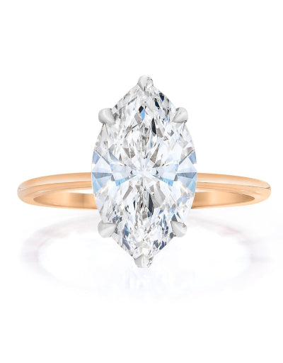 Bridal Engagement Rings Marquise / Rose Gold Whisper Thin®