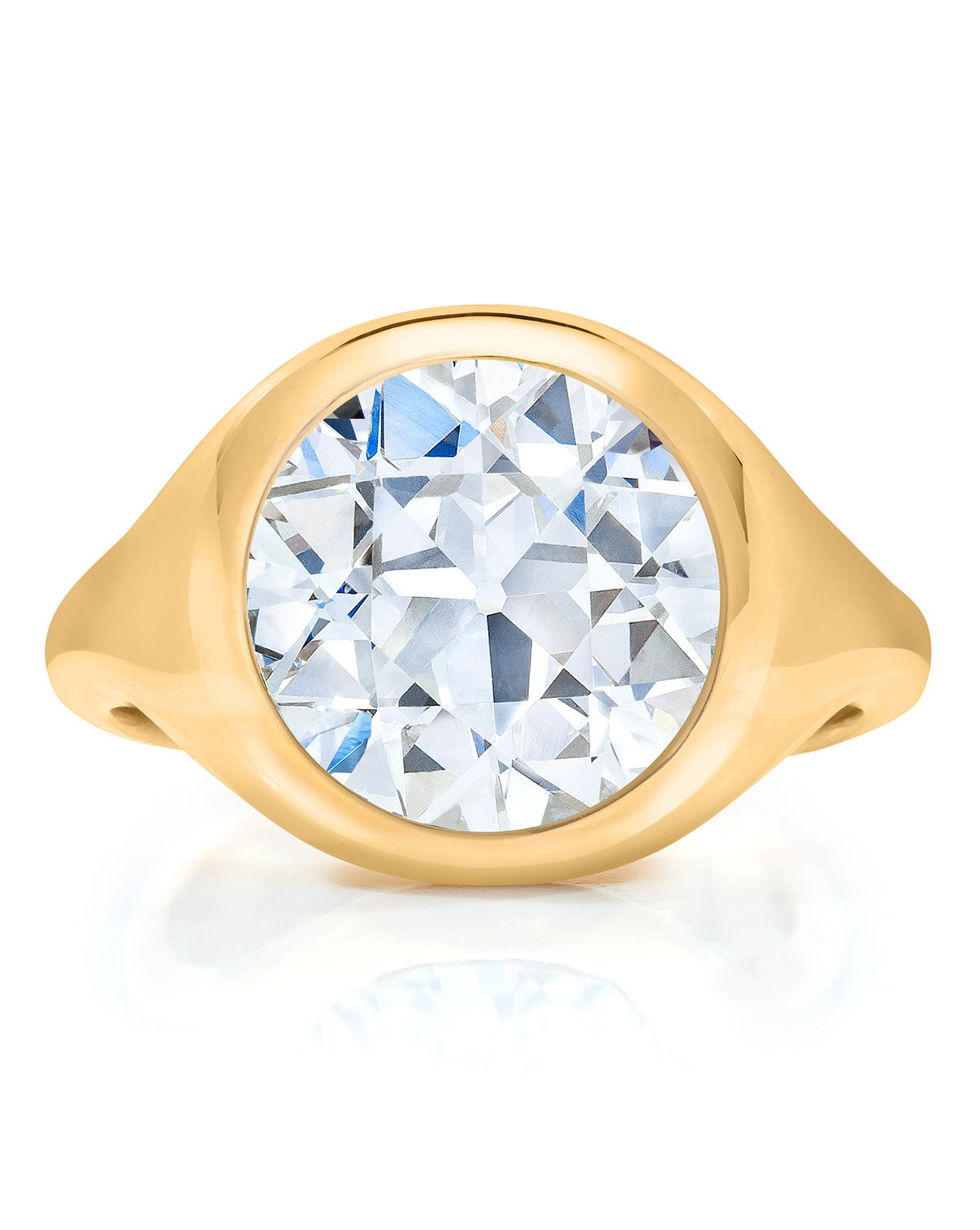 Bridal Engagement Rings Old European Cut / Yellow Gold The Oculus